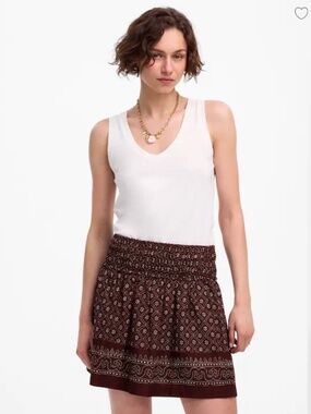 Madewell XL Ruffled Mini Skirt in dusty plum